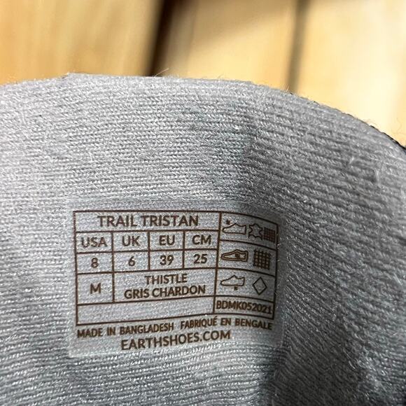 Earth Origins Trail Tristan Thistle Gray Tan Suede Textile Hiking Boots Womens 8 - Picture 11 of 11